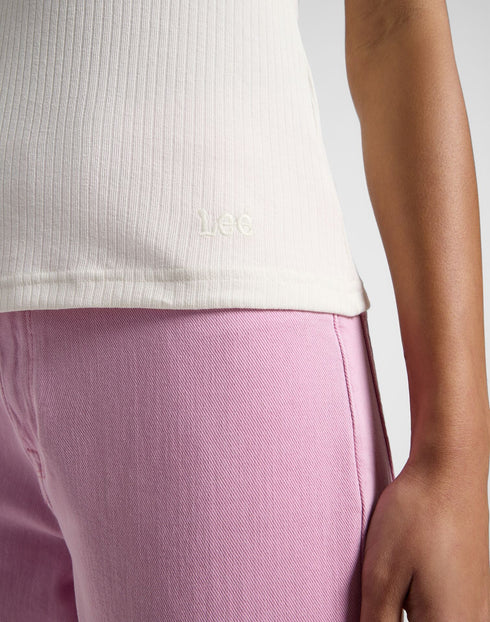 Lee Women's Rib Cami I-Shirt In Ecru